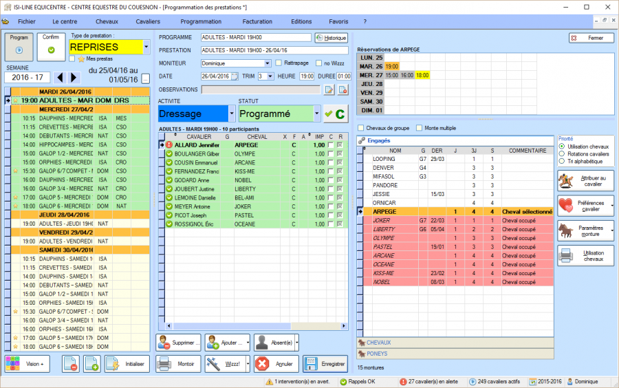 Logiciel de gestion de centre équestre - Equicentre ISILINE